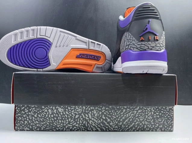 3 Retro Air 050 Purple Court Jordan Black CT8532 0710